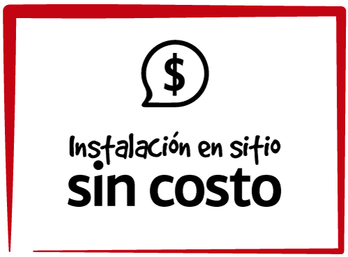 Instalación sin costo